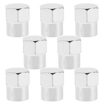 SWETRACE 8Pcs Tire Valve Stem Caps with Sleek Polished Chrome Finish for Automotive Repair