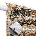 thumbnail image 2 of Bohemian Floral Kitchen Window Curtains, Swag Curtains Valance for Bedroom Living Room Bathroom, Vintage Boho Retro Ethnic Tribes Rod Pocket Window Treatment Curtain Block Drapes 2 Panels 36"x36", 2 of 9