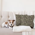 thumbnail image 4 of Ambesonne Nature Throw Pillow Cover 2 Pack, Stones Covered with Moss, 24", Dark Taupe Fern Green, 4 of 5