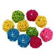thumbnail image 2 of Miangastore 10Pcs Bird Cage Toy Parrot Willow Branch Ball Rattan Balls Assorted Color for Cockatiels, 2 of 8