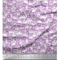 thumbnail image 1 of Soimoi Polyester Crepe Fabric Horror Skull Halloween Fabric Prints by Yard 52 Inch Wide, 1 of 1