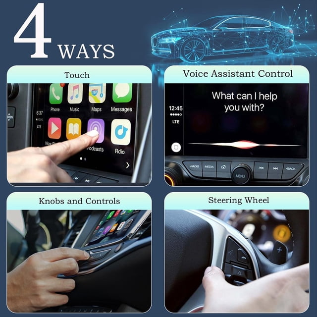 Wireless Carplay Adapter for IOS, Upgrade USB CarPlay Wireless Stick, Plug & Play, Small CarPlay Dongle Mini CarPlay