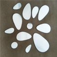 thumbnail image 2 of Geométricas 3D Arte Espejo Pared Pegatina Hogar Diy Decoración (Plata)12 Piezas 2 Piezas Sweethay HA018422-00, 2 of 4