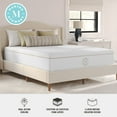 thumbnail image 3 of Martha Stewart 12 Inch Queen Medium Plush Dual-Action Cooling Gel Memory Foam Mattress with Soft Breathable CoolWeave Jacquard Quilted Top, 3 of 18