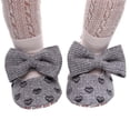 thumbnail image 4 of XIMIN Infant Girls Mary Jane Flats Single Shoes with Bowknot Embroider First Walkers Shoes Toddler Sandals Wedding Dress Ballet Shoes Princess Shoes, 4 of 5