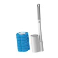 thumbnail image 4 of Kit de limpieza de cepillo de inodoro desechable para baño y hogar Azul, 4 of 9