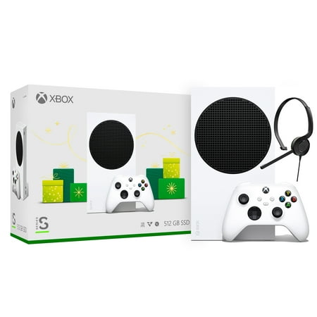 Microsoft Xbox Series S Holiday Bundle, with Mytrix Chat Headset