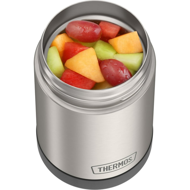 Thermos Sportsman 16 oz stainless steel food jar With foldable Spoon 5.5”  Tall