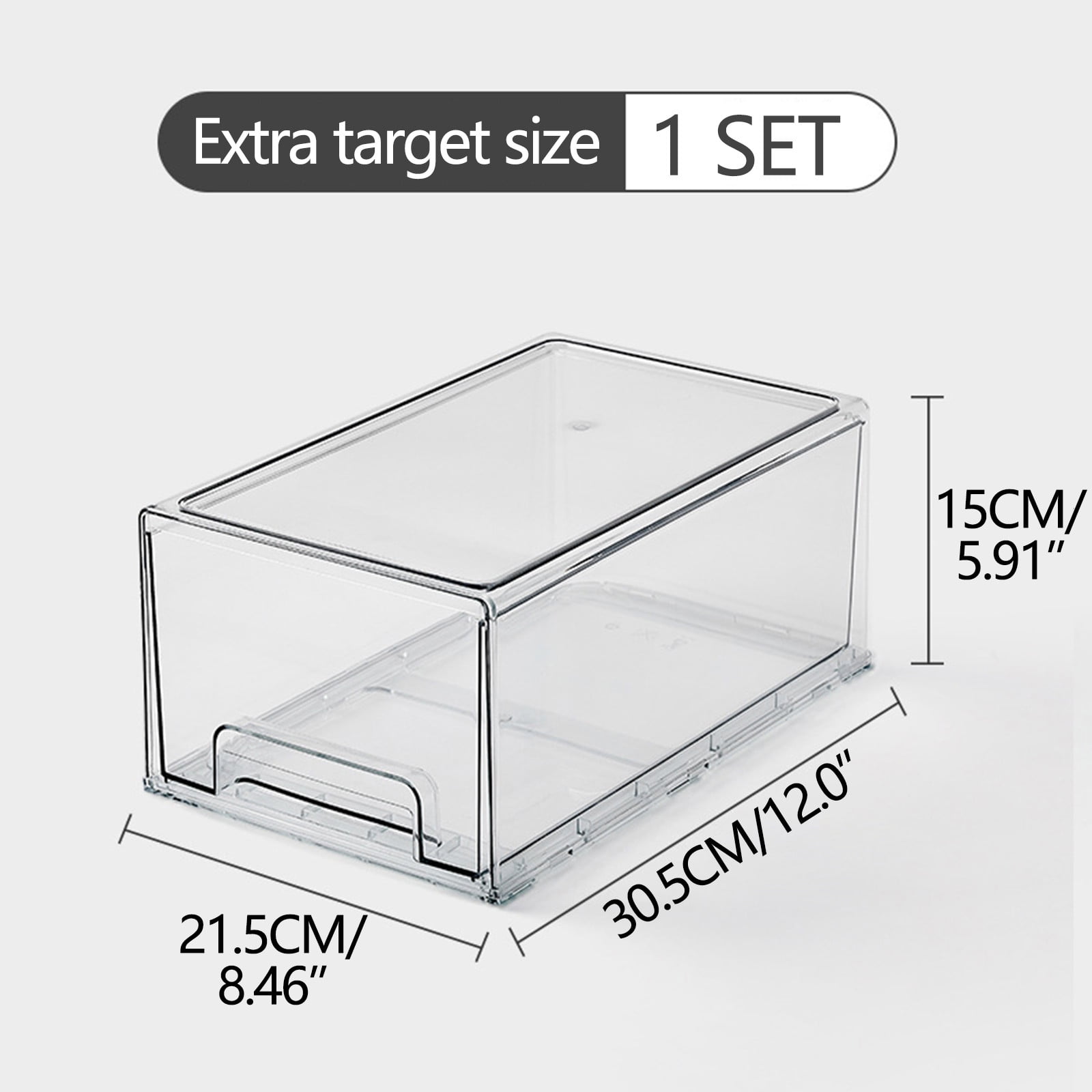 Yika Kitchen Refrigerator Storage Box, Drawer Type Preservation Box, Refrigerator Multi-layer Food Sorting Box