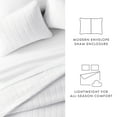 thumbnail image 5 of Noble Linens White Square Pattern Quilted Coverlet Set, Twin / Twin XL, 5 of 9
