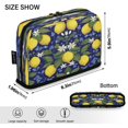 thumbnail image 3 of Standing Pencil Case with Base Large Capacity Stationery Pouch Pen Bag with Zipper for Women Men Lemon Pattern, 3 of 7