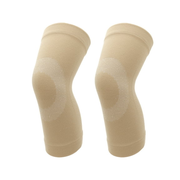 Unique Bargains 1 Pair Lightweight Knee Pads Medium Size Skin Color