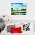 thumbnail image 4 of COMIO  USA Golf Course Wall Art TPC Sawgrass Golf Course Pictures Canvas Prints Golf Wall Decor for Living Room Bedroom Bathroom Home Decorations, 4 of 4