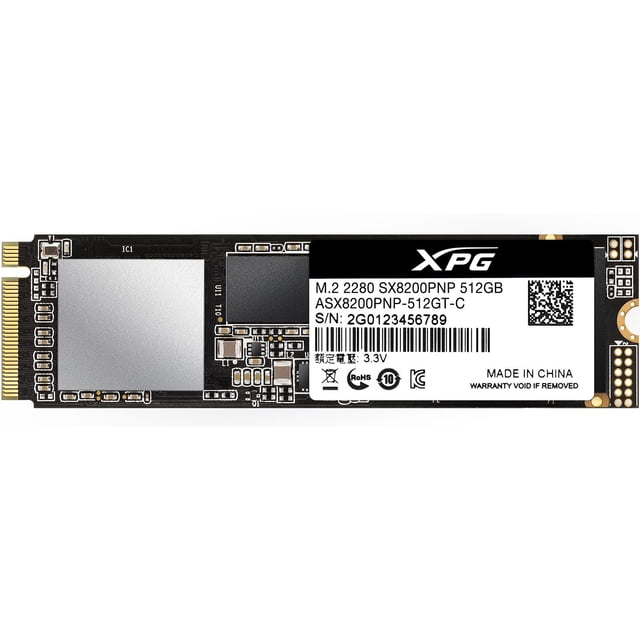 Unidad de estado sólido XPG SX8200 Pro de 512 GB, M.2 NVMe PCIe. XPG M.2 512GB SX8200 Pro 2280 3500MBs Laptop PC ASX8200PNP-512GT-C