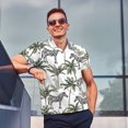 thumbnail image 4 of Fuzoiu Palm Trees Zebra Print Men's Polo Shirts Short Sleeve,Golf Shirts for Men,Mens Golf Shirt Moisture Wicking Quick-Dry-3X-Large, 4 of 6