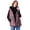 Red Peony Garden, variant on Women's Plus Size 2-In-1 Puffer And Faux Fur Vest