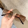 thumbnail image 2 of Gafas de sol cuadradas sin montura para mujer, lentes de sol de moda europea y americana, nuevo estilo Fivean unisex, 2 of 2