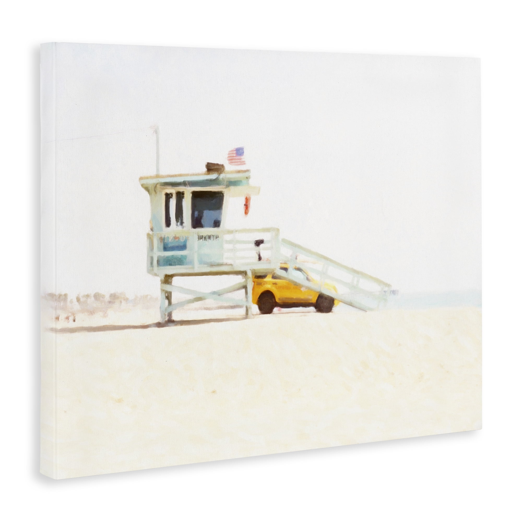 Stupell Industries Soft Light Lifeguard Station Canvas Wall Art, design by Kim Curinga