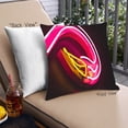 thumbnail image 1 of Ahgly Company Neon Neon Coussin Extérieur, 18 Pouces par 18 Pouces, 1 of 6