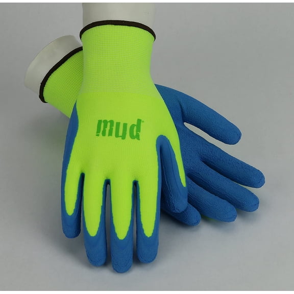Mud Super Grip Women's Medium Latex Coated Lime Green Garden Glove SM7187G/M