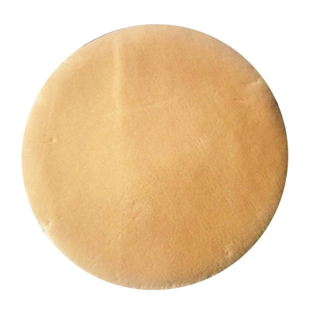 Coussin d'Hiver Rond en Peluche, Camel, 30cm (12 Pouces) Camel - 30cm (12 Pouces)