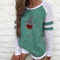 thumbnail image 2 of Camisas Para Mujer Camisas Erógenas Cuello Redondo Tops de Manga Larga Blusa Regular Estampada Odeerbi ODB128691, 2 of 6