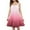 Pink, variant on Ruyang Girls Gradient Color Halter Dress Sleeveless Backless Ruffles Pleated Summer Dresses Teen Kids Smocked Casual Dresses