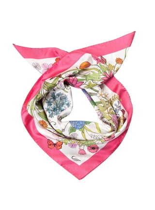 Elizabetta Women's Pink Long Silk Scarf - Floral