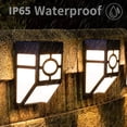 thumbnail image 4 of MesaSe Solar Wall Light Outdoor LED Solar Fence Light Auto ON/OFF Solar Deck Light IP65 Waterproof Solar Step Light with Warm Light and RGB Lighting, 4 of 9
