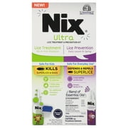 Nix Ultra Lice Treatment & Prevention Kit: Shampoo, Removal Comb & Daily Prevention Spray