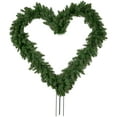 thumbnail image 2 of Northlight Artificial Pine Heart Shaped Wreath with Ground Stakes - 25" - Unlit, 2 of 6