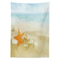 thumbnail image 3 of Ambesonne Starfish Tablecloth Rectangular Table Cover, Tropic Seacoast, 60"x90", Multicolor, 3 of 4