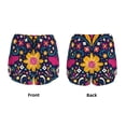 thumbnail image 6 of Sigee Cinco De Mayo Floral for Women's Athletic Shorts High Waisted Running Shorts Pocket Sporty Short Gym Elastic Workout Shorts, 6 of 9