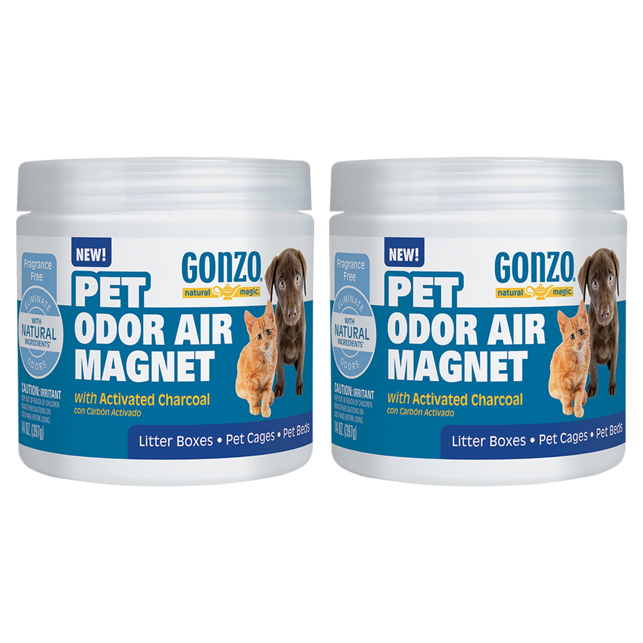 (2 pack) Gonzo Pet Odor Air for Dogs & Cats With Activated