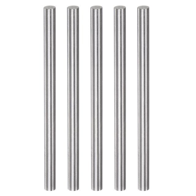 Unique Bargains 5 Packs 6.3mm x 100mm High Speed Steel (HSS) Round Rod Lathe Bar Stock DIY Tool
