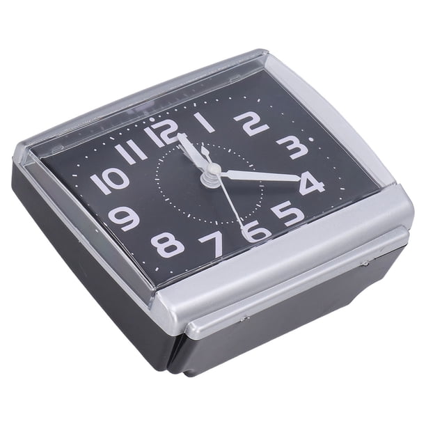 Reloj Despertador de Escritorio Cuadrado Silencioso, RelOJ Despertador de PlásTiCO de Estilo simple para Oficina en Casa