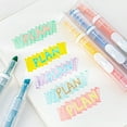 thumbnail image 6 of MOMOJIA Pack of 5 Two Tip Highlighters Featuring Ergonomic Grip for Easy Color Switching, 6 of 14