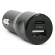 onn. USB C Car Charger, 32W 2-Port Type C Compact Car Charger