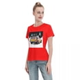 thumbnail image 4 of ALLNOB Women's Off-Road Vehicle Standard Short Sleeve T-Shirt 150g Red, 4 of 8