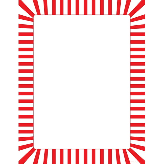SHAPES ETC. Designer Paper - Candy Cane (50 Sheet Package)