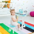 thumbnail image 3 of Costway 37-Key Kids Piano Keyboard Playset Electronic Organ Light Blue, 3 of 12