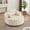 Beige, variant on Eyisean 55'' Chenille 360° Swivel Round Chaise Lounge Chair, Oversized Upholstered Boneless Couch with Pillows & Wide Armrest, Easy Assembly, Comfy Deep Seat Armchair for Living Room, Bedroom