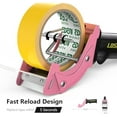 thumbnail image 2 of Rapid-Replace Packing Tape Dispenser Gun with Extra Blade, 2IN(50mm) Lightweight Ergonomic Industrial Handheld Heavy Duty Tape Cutter for Carton, Packaging and Box Sealing, Pink$$Office, 2 of 9
