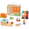 thumbnail image 1 of TOOKYLAND Early Learning Toy Bundle - 6 in 1 Box Educational Montessori Play Set; Wooden Baby Toys 7-12 Months Old, 1 of 9