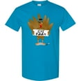 thumbnail image 3 of Inktastic Turkey Holding a Sign Says Eat Pizza T-Shirt, 3 of 5