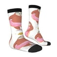thumbnail image 2 of Goofa Sloth with Donuts1 Printed Men's Crew Socks, Soft Durable Breathable Moisture-Wicking with Odor Control Cotton socks, 2 of 9