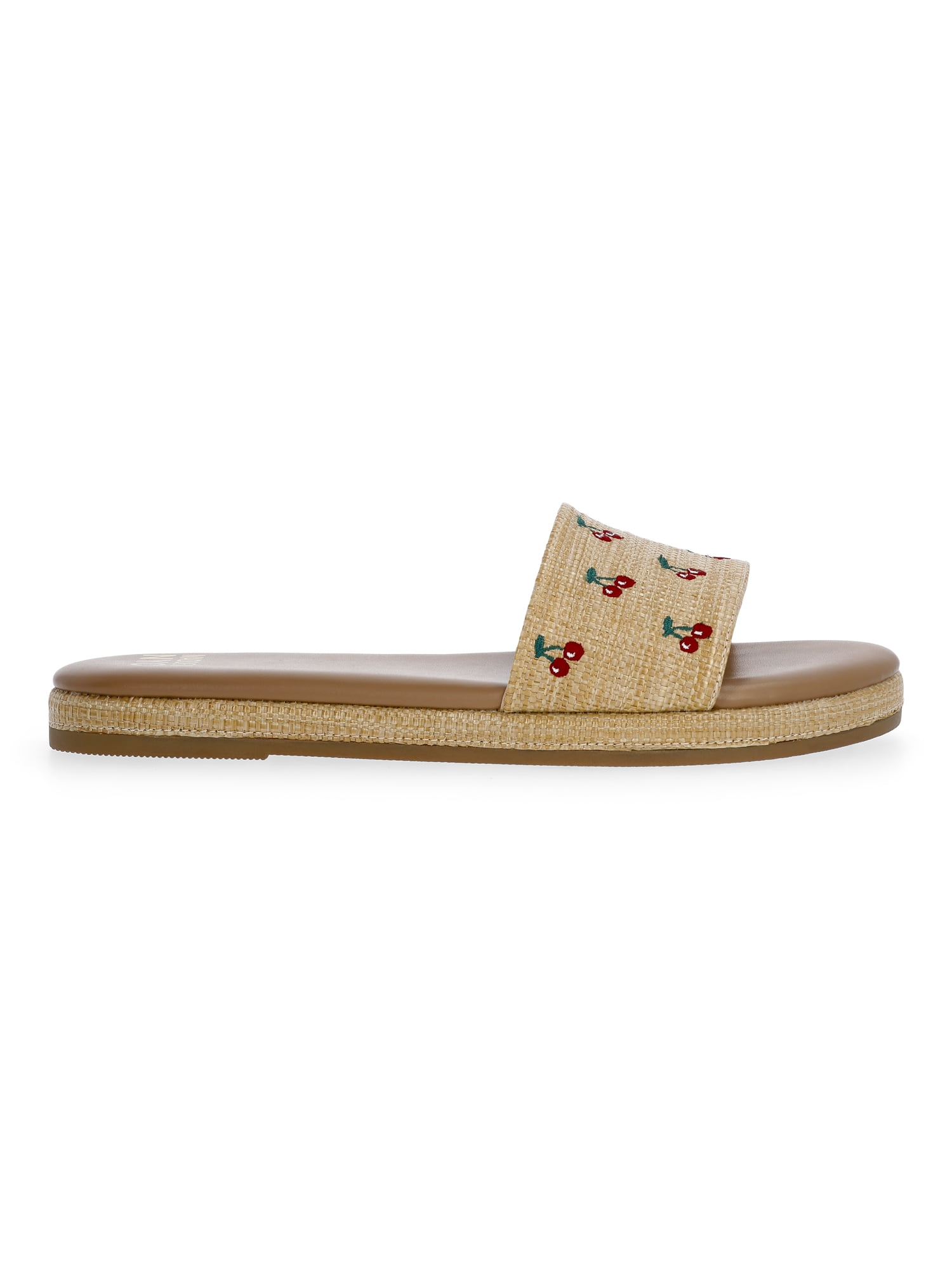 Madden NYC Women's Raffia Slide Sandals
