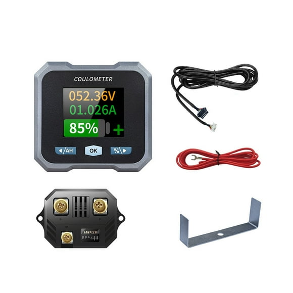 Maytalsory Smart Battery Mon-itor With Shunt Ammeter Bluetooth Voltmeter Battery Mon-itor Metal Bracket
