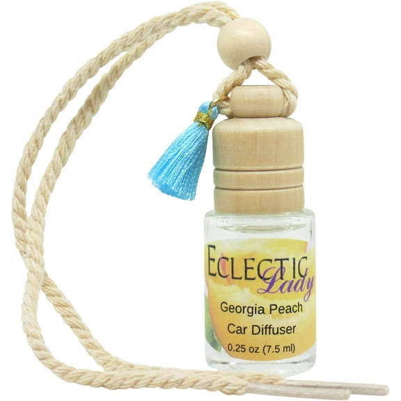 Georgia Peach Scented Car Diffuser by Eclectic Lady, 7.5 ml, Air Freshener, Premium Grade Fragrance