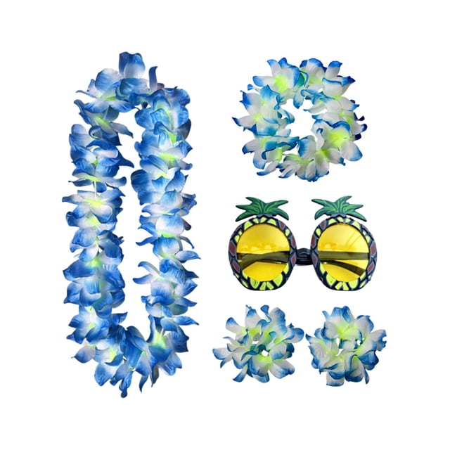 Conjunto de falda hawaiana Hugo azul para mujer